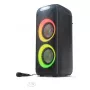 Sharp PS-949 XParty Street Beat partyspeaker, 132 W, Bluetooth 5.0, ingebouwde accu, 12 uur speeltijd, IPX4, USB/AUX, led-lichtshow, zwart