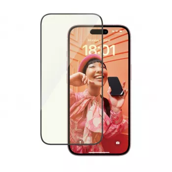 PanzerGlass® EyeCARE™ displayscherm iPhone 15 | Ultra-Wide Fit met EasyAligner