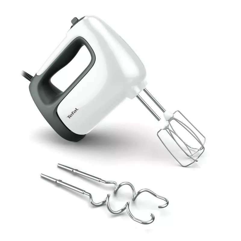 Handmixer Tefal Prep'Mix HT4621 — 500 W, 5 snelheden, metalen garde, wit