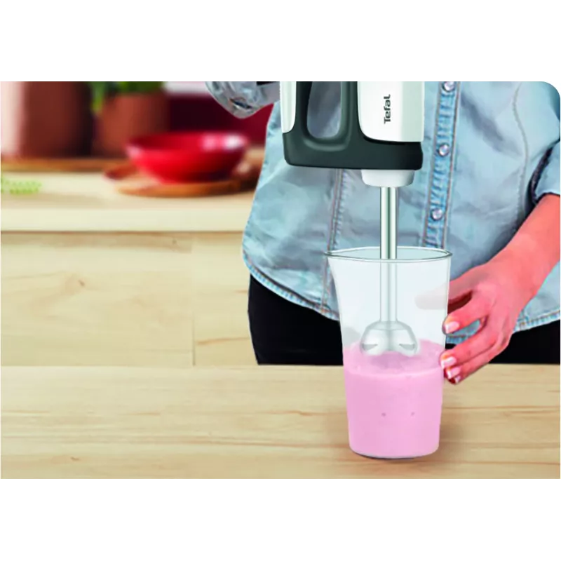 Handmixer Tefal Prep'Mix HT4621 — 500 W, 5 snelheden, metalen garde, wit