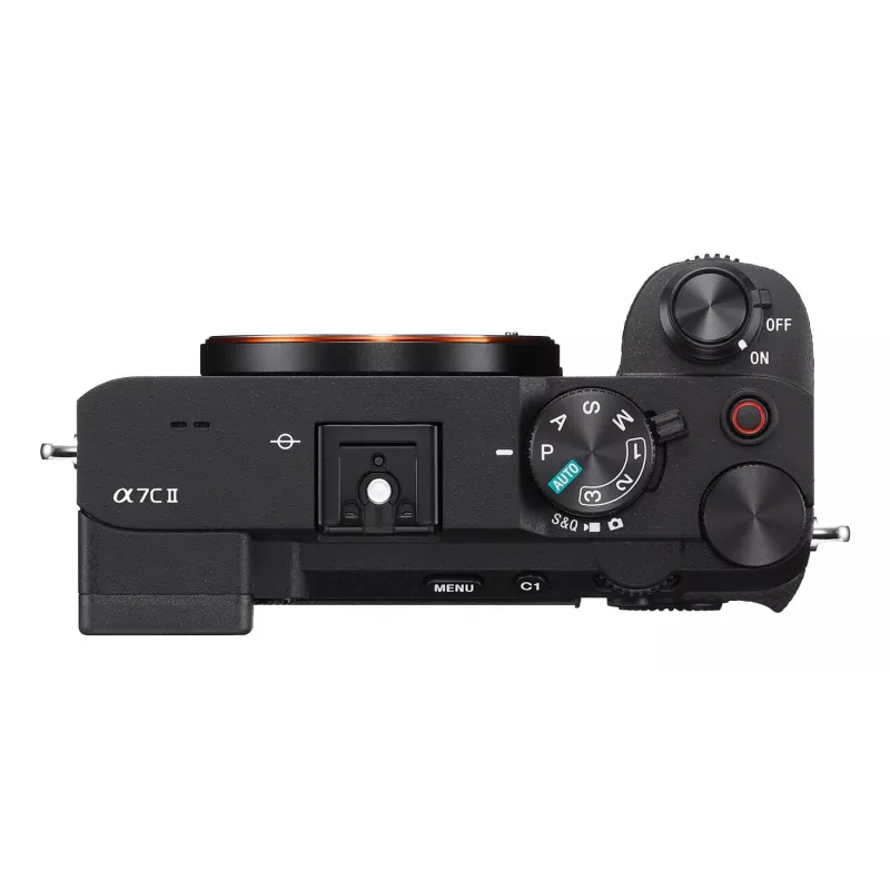 Sony Alpha 7C II ILCE7CM2B compacte full-frame camera (alleen body), 33 MP CMOS, 3 inch (7,62 cm) TFT-scherm, zwart