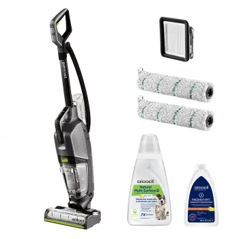 Bissell CrossWave Hydrosteam Pet Pro accu-stofzuiger AC nat- en droogzuiger zakloos 0 L 1100 W zwart, zilver