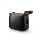 Philips Daily Collection HD2583/90 broodrooster, 2 sleuven, 8 standen, 600 W, zwart