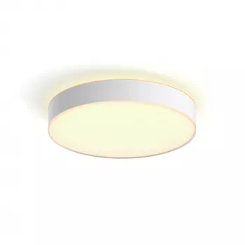 Philips Hue White ambience Enrave plafondlamp groot, slimme plafondlamp, Bluetooth, wit, LED, metaal, niet-vervangbare lichtbron