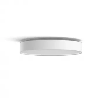 Philips Hue White ambience Enrave plafondlamp groot, slimme plafondlamp, Bluetooth, wit, LED, metaal, niet-vervangbare lichtbron
