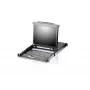 ATEN 8-poorts 17-inch LCD KVM-switch (USB - PS/2 VGA) met USB-perifere aansluiting