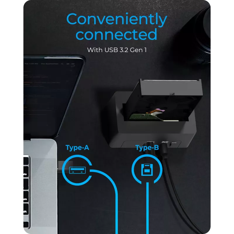 ICY BOX IB-1121-U3 USB 3.2 Gen 1 (3.1 Gen 1) Type-A zwart