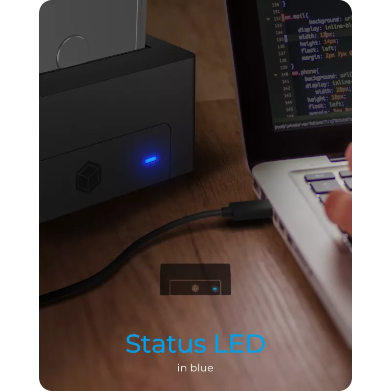 ICY BOX IB-1121-U3 USB 3.2 Gen 1 (3.1 Gen 1) Type-A zwart