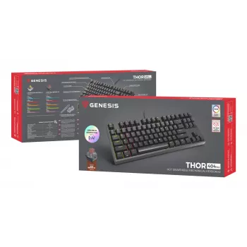 GENESIS Thor 404 TKL toetsenbord gaming USB QWERTY US-Engels zwart