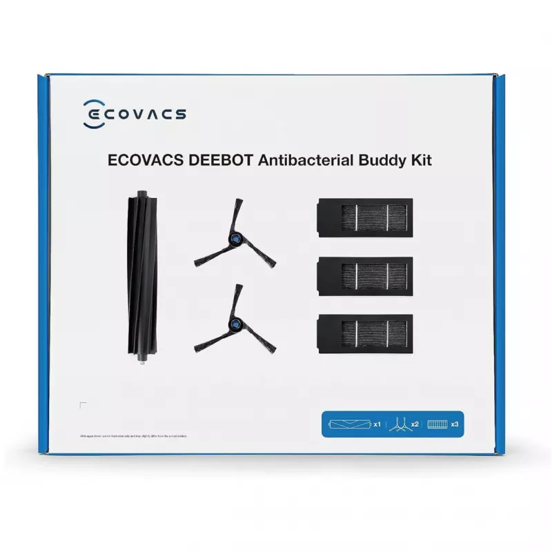Accessoirekit Ecovacs DKT060099 voor robotstofzuiger zwart 6 stuks