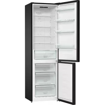 Gorenje NRK6202EBXL4 Koel-vriescombinatie Vrijstaand 331 L Zwart