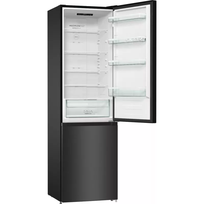 Gorenje NRK6202EBXL4 Koel-vriescombinatie Vrijstaand 331 L Zwart