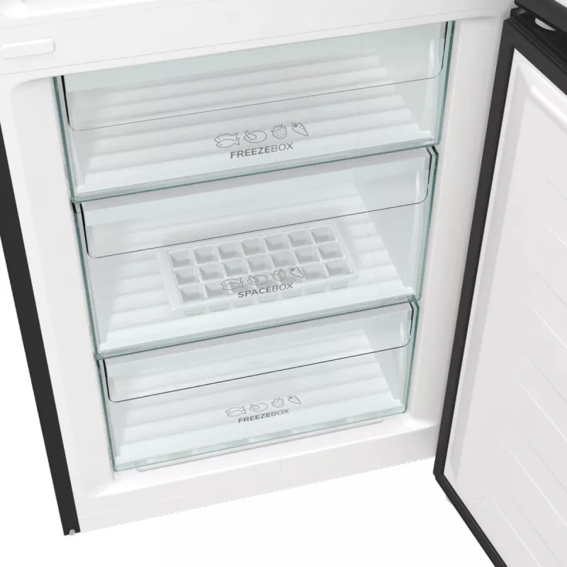 Gorenje NRK6202EBXL4 Koel-vriescombinatie Vrijstaand 331 L Zwart