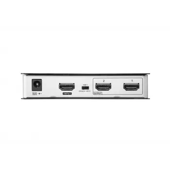 ATEN 2-poorts True 4K bij 60 Hz (4:4:4), HDMI-splitter, HDMI, 2x HDMI, 4096 x 2160 pixel, Zwart, Metaal, 4K Ultra HD