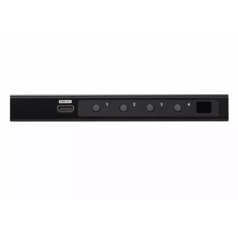 ATEN 4-poorts True 4K HDMI-switch, HDMI, Metaal, Zwart, 60 Hz, 3 m, 18 Gbit/s