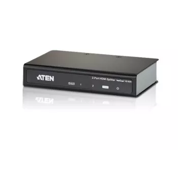 ATEN 2-poorts HDMI audio/video-splitter 4Kx2K, HDMI, 2x HDMI, 4096 x 2160 pixel, Zwart, Metaal, 4K Ultra HD