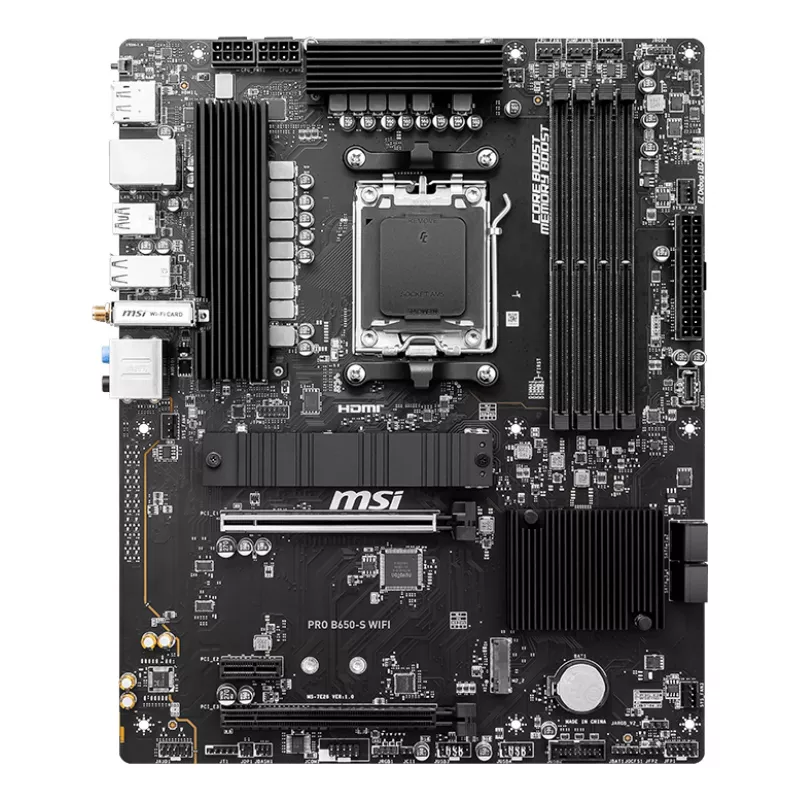 MSI PRO B650-S WIFI Moederbord AMD B650 Socket AM5 ATX