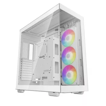 PC-behuizing DeepCool CH780 WH Tower Wit — Full tower, E-ATX, gehard glas, aRGB, 48 cm GPU, 13,2 cm CPU-koeler
