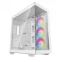 DeepCool CH780 WH Full Tower gamingbehuizing, E-ATX, zijpaneel met venster van gehard glas, zonder voeding, wit