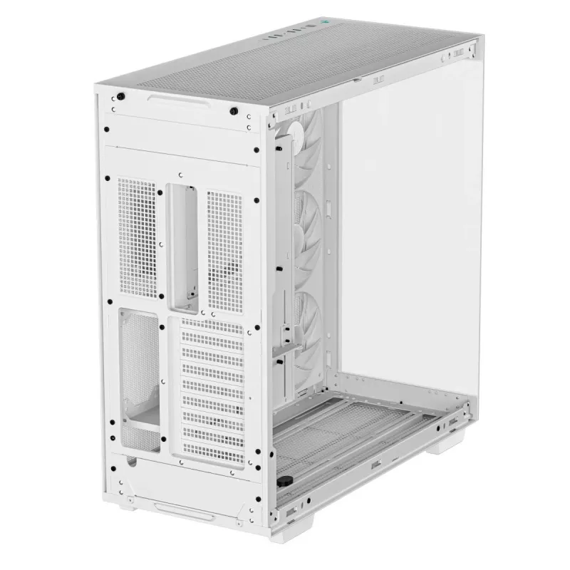 DeepCool CH780 WH Full Tower gamingbehuizing, E-ATX, zijpaneel met venster van gehard glas, zonder voeding, wit