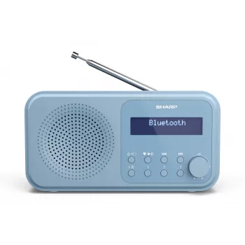 Sharp DR-P420(BL) Tokyo Draagbare digitale radio, Draagbaar, Digitaal, DAB, DAB+, FM, Automatische zenderzoeker, Automatische afstemming, 2 W, AAC