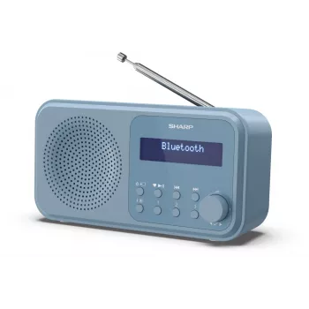 Sharp DR-P420(BL) Tokyo Draagbare digitale radio, Draagbaar, Digitaal, DAB, DAB+, FM, Automatische zenderzoeker, Automatische afstemming, 2 W, AAC
