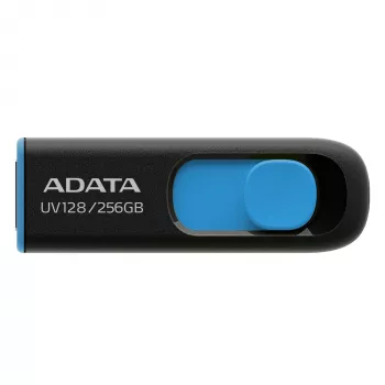 ADATA UV128 USB-stick 256 GB USB Type-A 3.2 Gen 1 (3.1 Gen 1) zwart, blauw