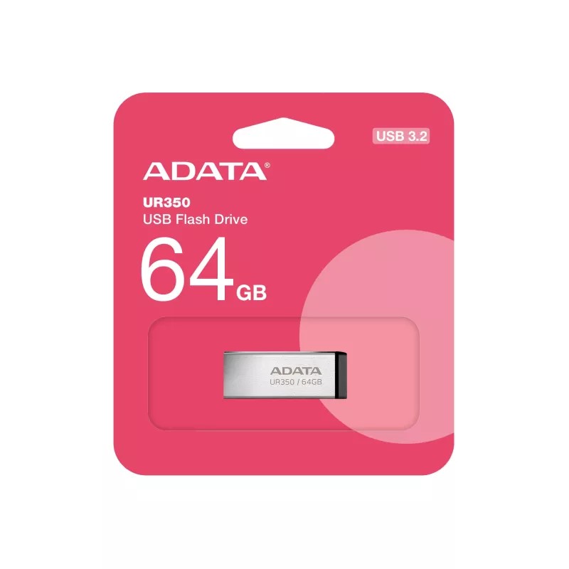 ADATA UR350 USB-stick 64 GB USB Type-A 3.2 Gen 1 (3.1 Gen 1) zwart