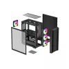 PC-behuizing DeepCool CC560 ARGB V2 midi-tower zwart — ATX/Micro-ATX/Mini-ITX, gehard glas, aRGB, ondersteunt tot 370 mm GPU