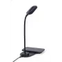 GEMBIRD bureaulamp met draadloze oplader, zwart