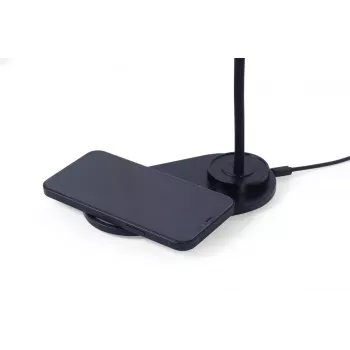 GEMBIRD bureaulamp met draadloze oplader, zwart