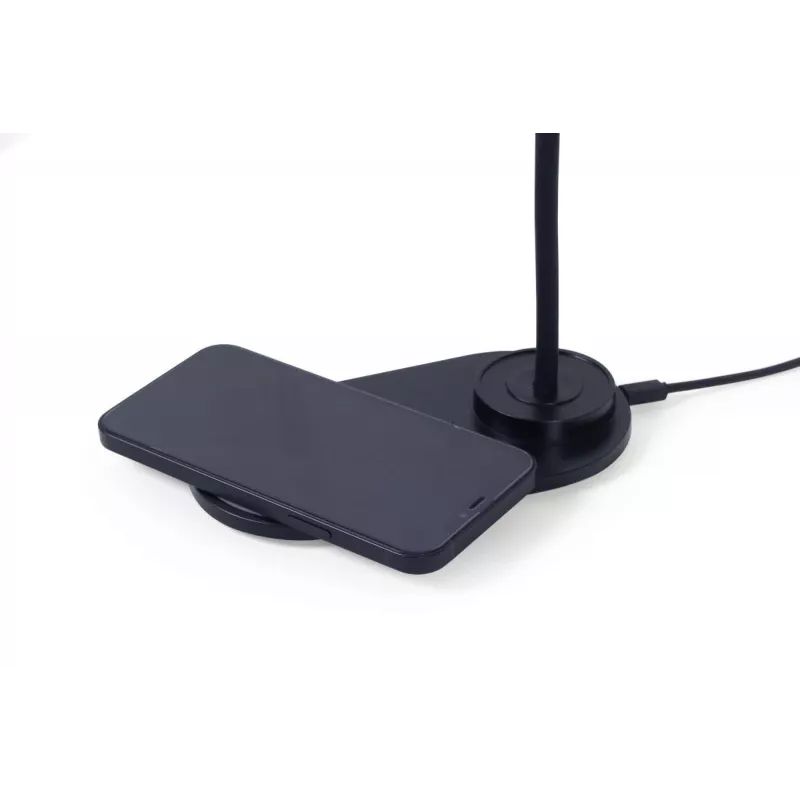 GEMBIRD bureaulamp met draadloze oplader, zwart