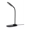 GEMBIRD bureaulamp met draadloze oplader, zwart