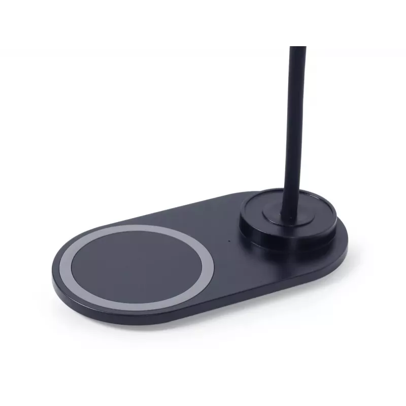 GEMBIRD bureaulamp met draadloze oplader, zwart
