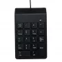 Numeriek toetsenblok GEMBIRD KPD-U-03 USB 18 toetsen scissorswitch, 1,45 m kabel, zwart