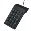 Numeriek toetsenblok GEMBIRD KPD-U-03 USB 18 toetsen scissorswitch, 1,45 m kabel, zwart