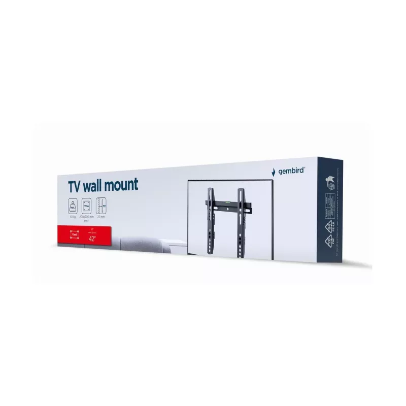 TV-beugel Gembird WM-42F-02 zwart 40 kg draagvermogen 23 tot 42 inch