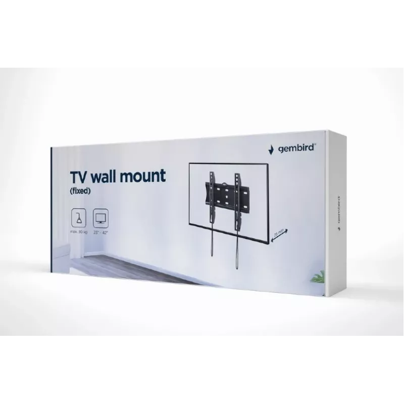 GEMBIRD TV-wandbeugel (vast), 23in-42in
