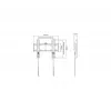 GEMBIRD TV-wandbeugel (vast), 23in-42in