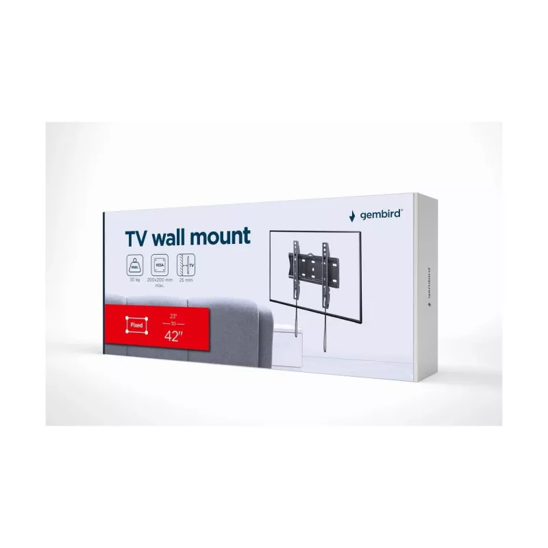 GEMBIRD TV-wandbeugel (vast), 23in-42in
