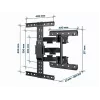 GEMBIRD full-motion TV-wandsteun, 81,3 cm (32 inch) – 165,1 cm (65 inch)