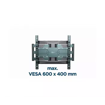 Wandsteun voor TV Gembird WM-80ST-01 staal voor 40–80 inch schermen, 50 kg, VESA 100×100–600×400, kantel- en zwenkbaar