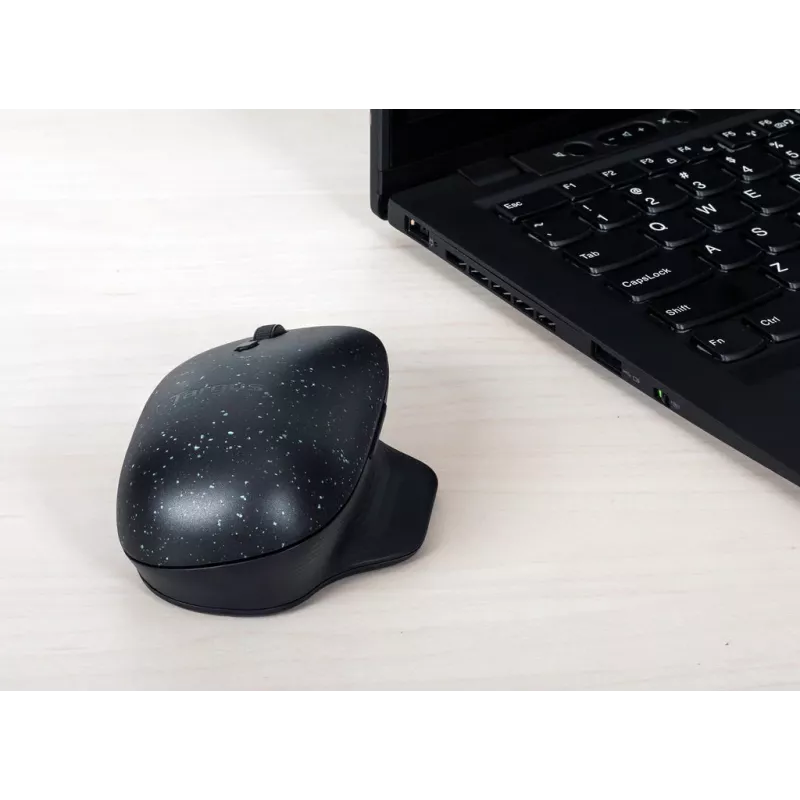 Targus ErgoFlip EcoSmart ergonomische tweehandige Bluetooth-muis AMB586GL, zwart