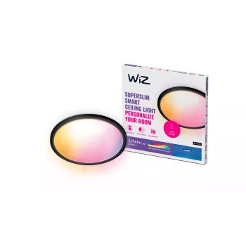 Slimme plafondlamp wizarding world Superslim Ceiling 32 W, zwart, 545×545×38 mm, 220–240 V