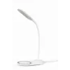 GEMBIRD Bureaulamp met draadloze oplader, Wit
