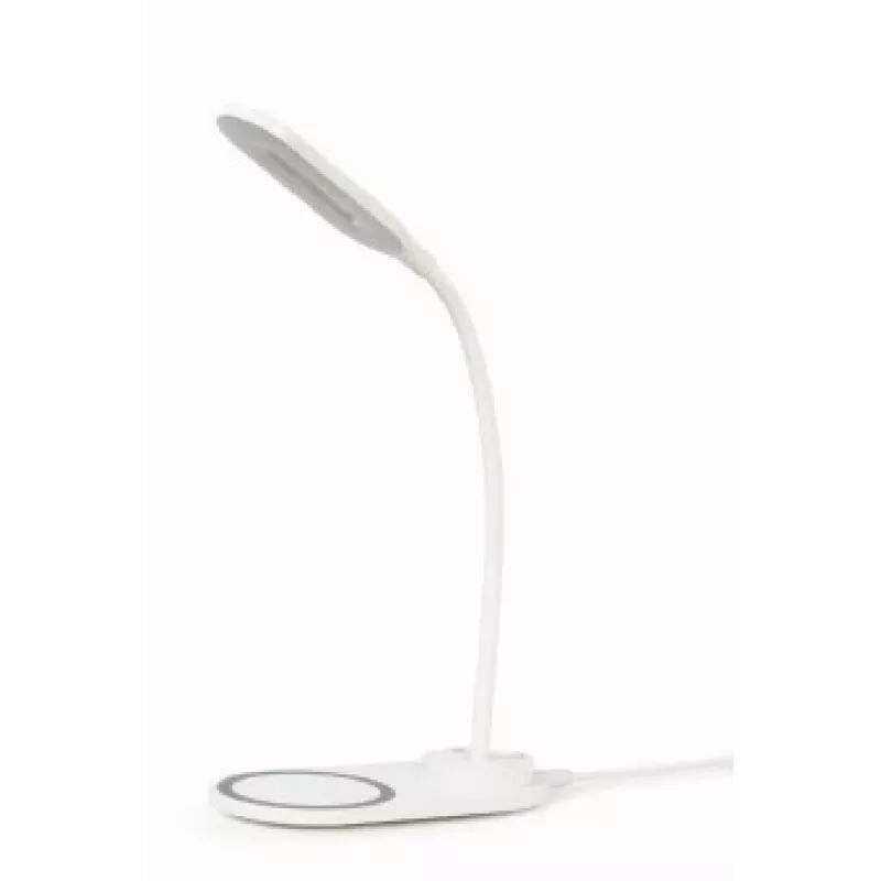 GEMBIRD Bureaulamp met draadloze oplader, Wit