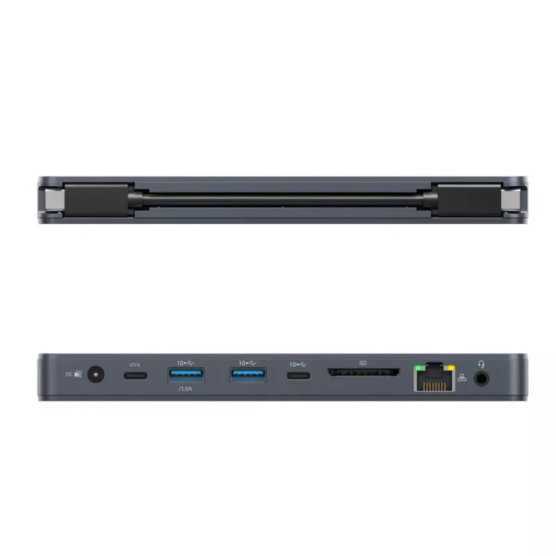 Targus HyperDrive Next Bedrade USB 3.2 Gen 2 (3.1 Gen 2) Type-C Blauw