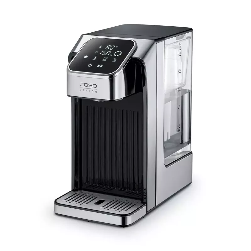 Caso HW 770 Advanced Turbo heetwaterdispenser, 2,7 L, 2600 W, zwart/roestvrij staal