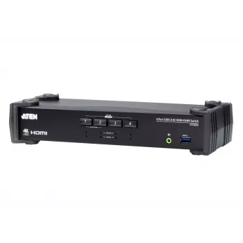 ATEN 4-poorts USB 3.0 4K HDMI KVMP™-switch met audio-mixermodus