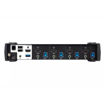 ATEN 4-poorts USB 3.0 4K HDMI KVMP™-switch met audio-mixermodus